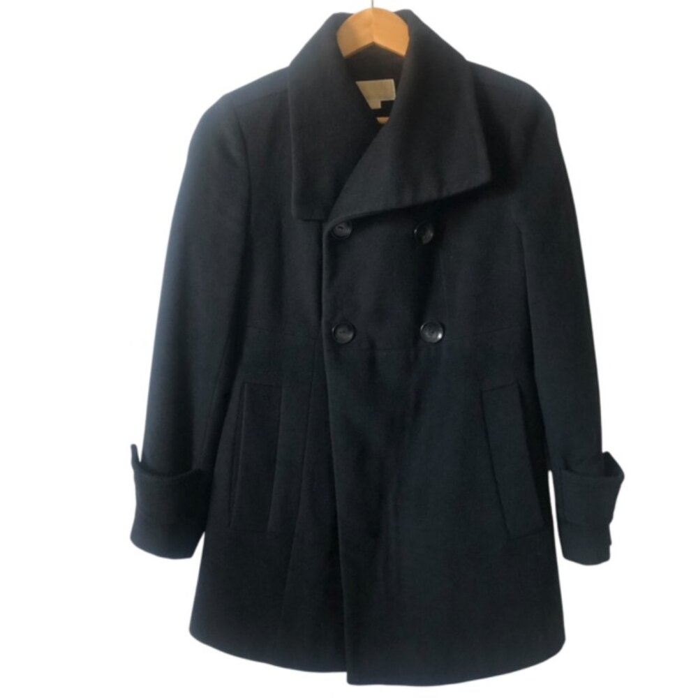 Michael Kors Black Coat Vintage Size S - Classic Wool Blend